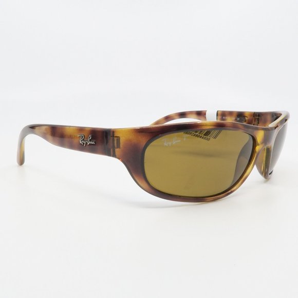 Ray-Ban RB 4033 642/47 60mm Brown Tortoise/Brown Polarized Wrap New Sunglasses - Picture 3 of 8